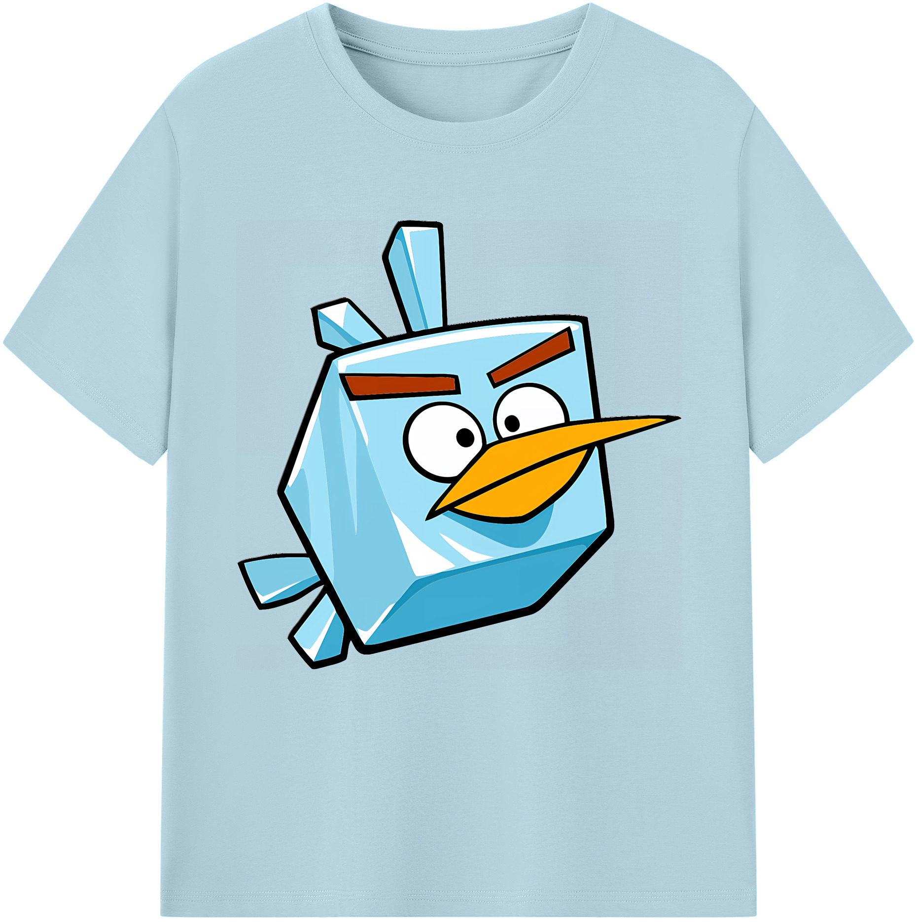 （画像用） Angry Birds アングリーバード 綿100％半袖Tシャツ（フロントプリント）